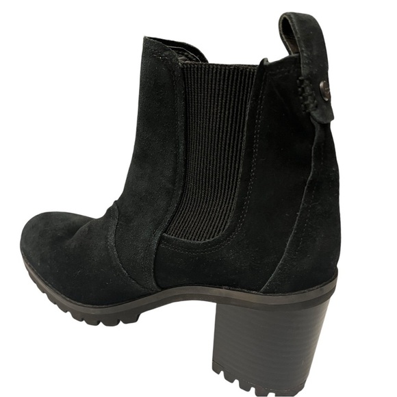 UGG Women's Hazel Waterproof Suede Boot Womens 8.5 Black - Picture 3 of 12